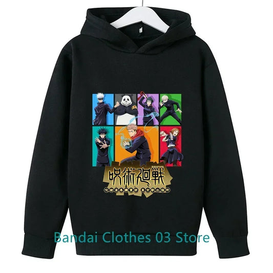Jujutsu  Moletom com capuz infantil estampado