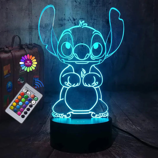 Luz de Presença 3D Illusion Stitch – Magia e Estilo na Sua Decoração